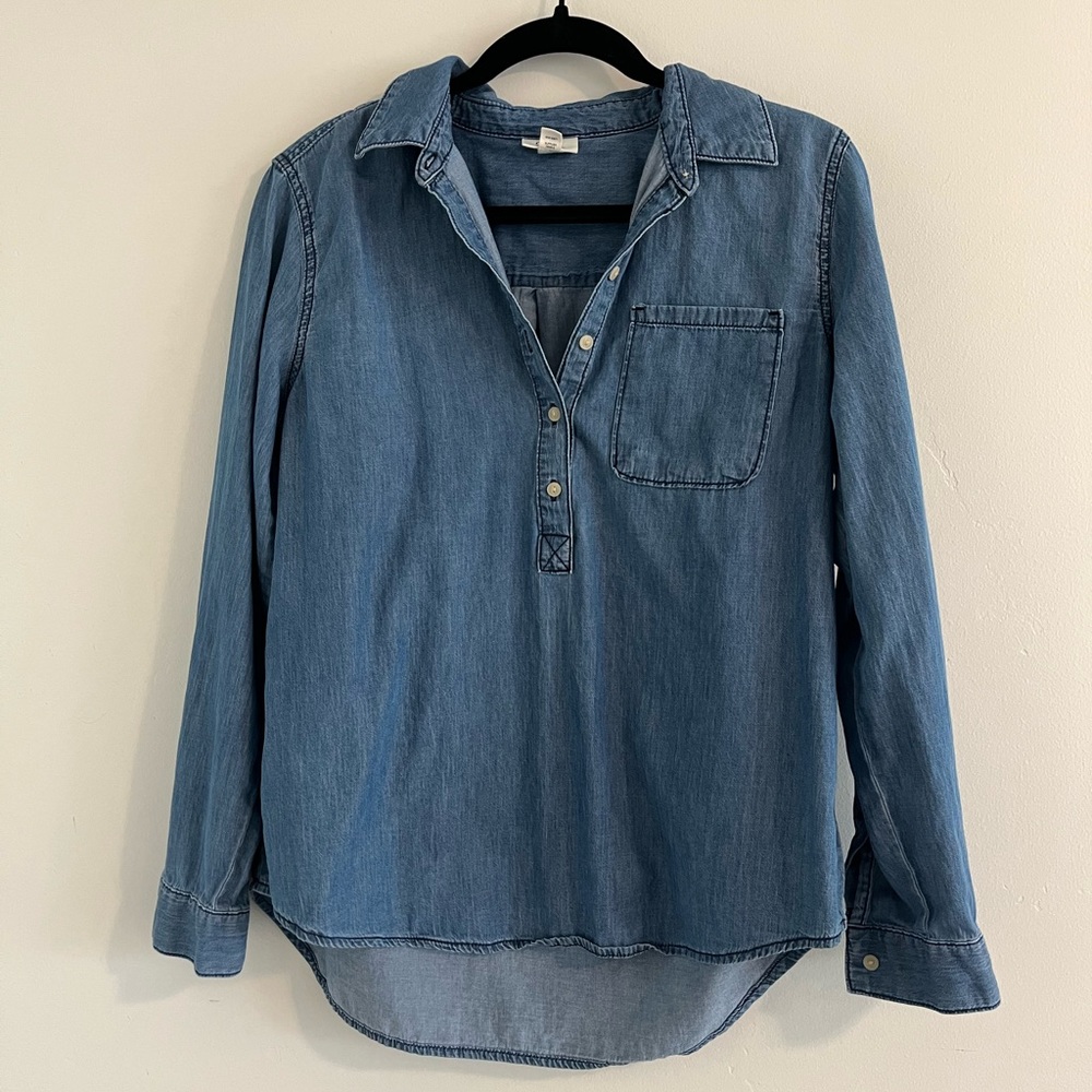 Blue Cotton Blouse